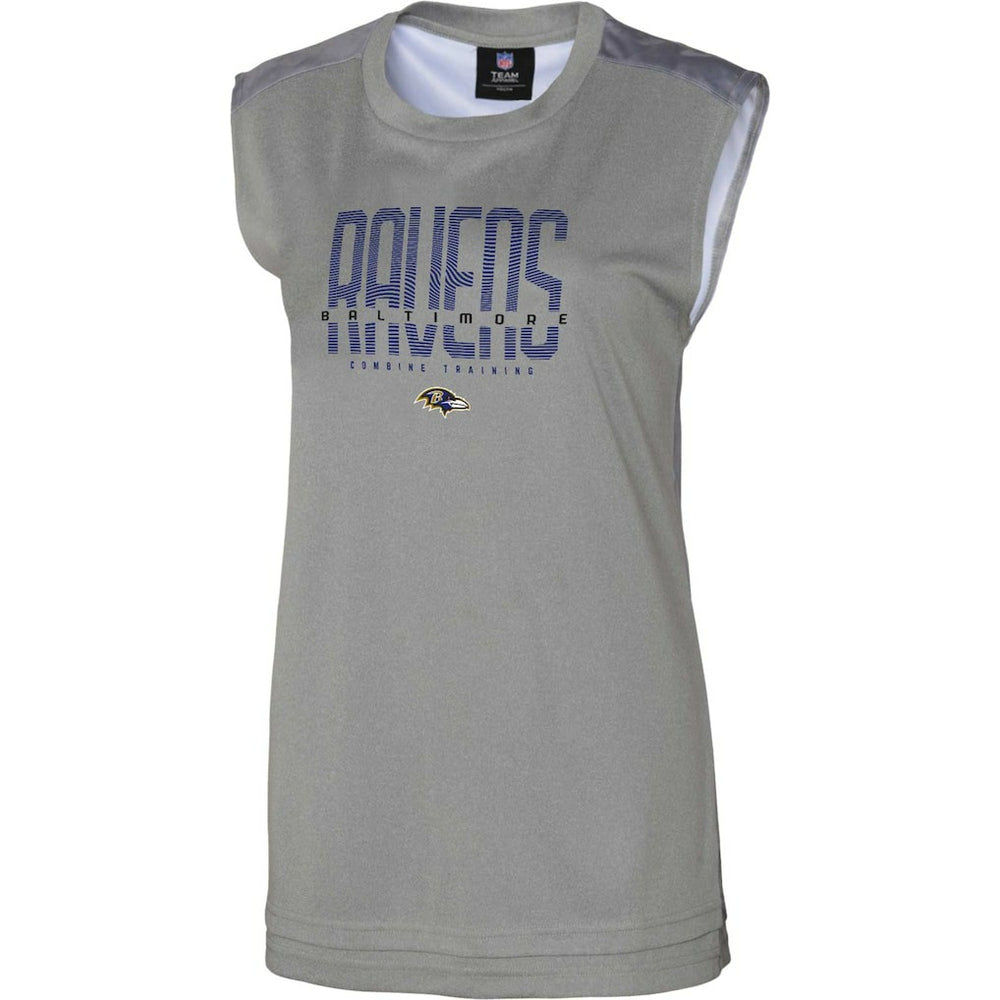 Baltimore Ravens Women's No Sweat Tank Top Gray