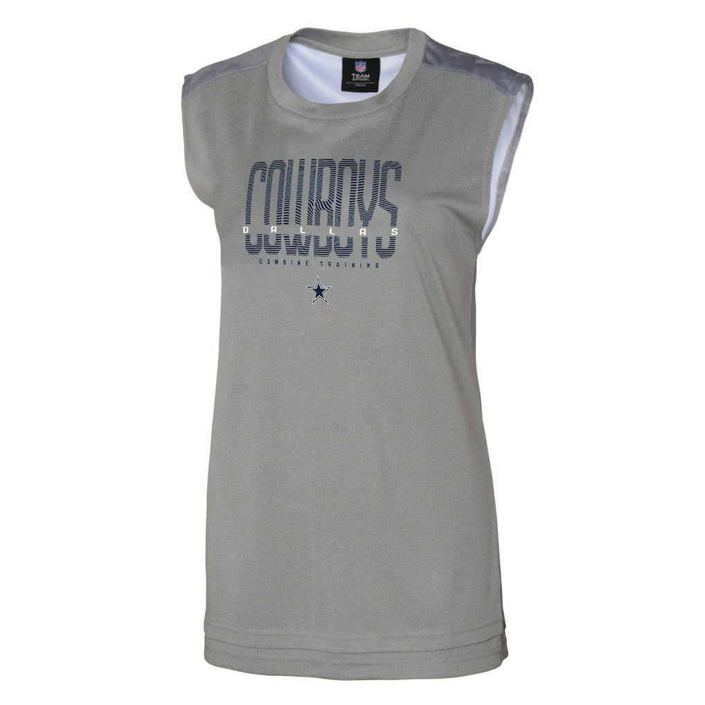 Dallas Cowboys Women's No Sweat Tank Top Gray