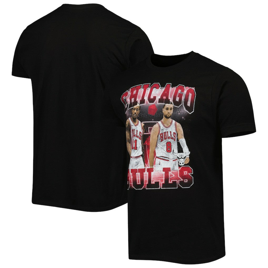 DeMar DeRozan & Zach LaVine Chicago Bulls Stadium Essentials Unisex Player Duo T-Shirt Black