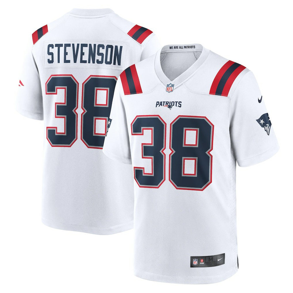 NFL Rhamondre Stevenson New England Patriots Game Player Jersey - White