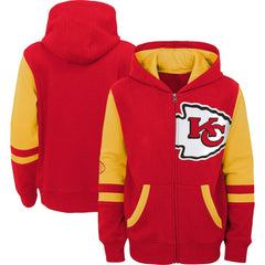 Kansas City Chiefs Preschool Stadium Color Block Full-Zip Hoodie Red