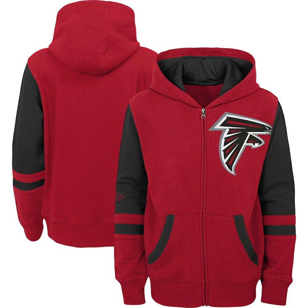Atlanta Falcons Preschool Stadium Color Block Full-Zip Hoodie Red
