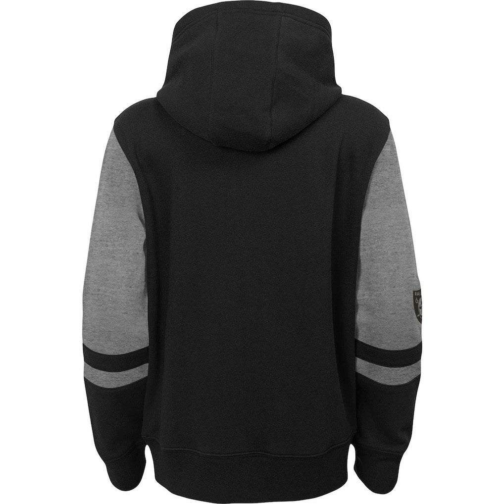 Las Vegas Raiders Preschool Stadium Color Block Full-Zip Hoodie Black