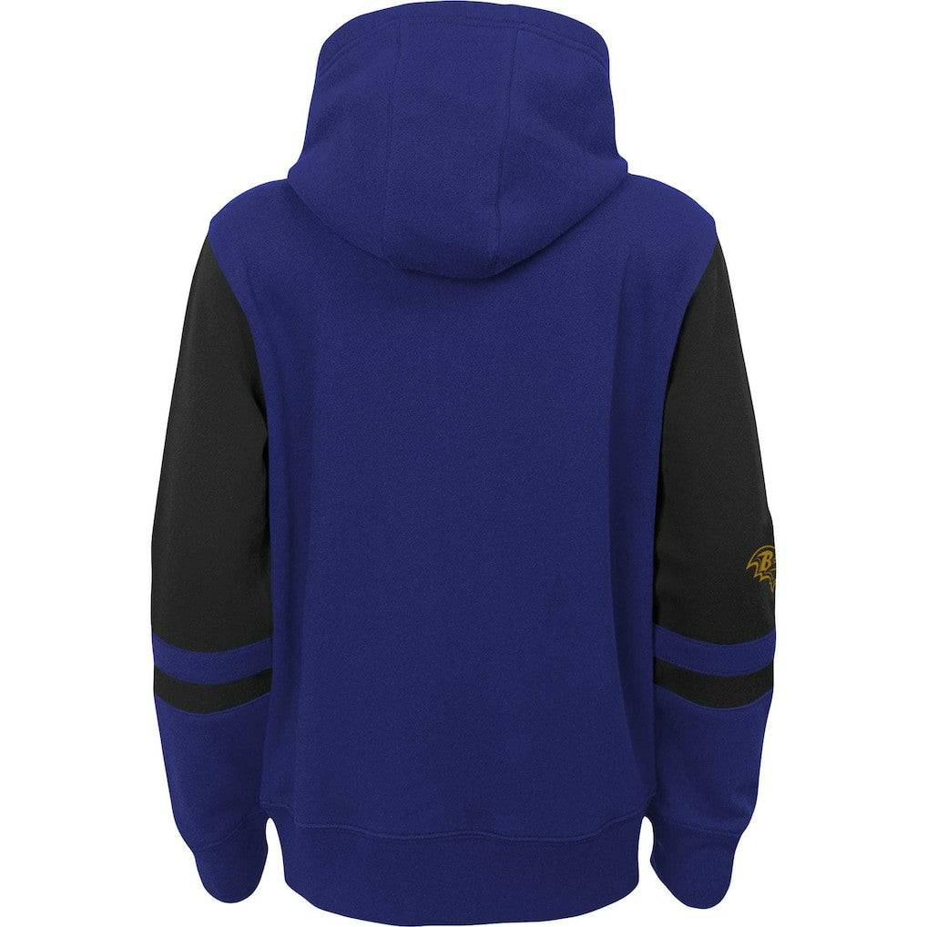 Baltimore Ravens Preschool Stadium Color Block Full-Zip Hoodie Purple
