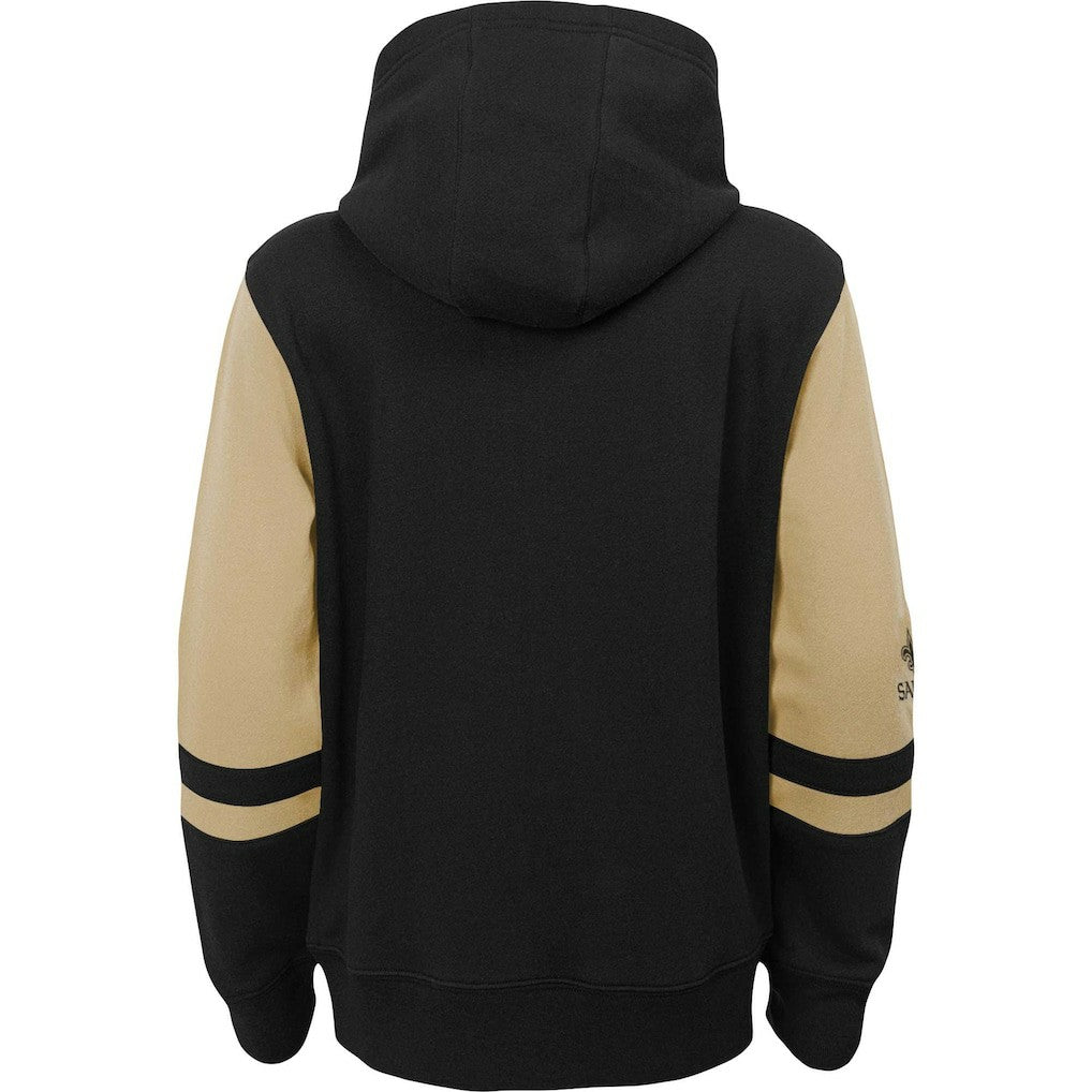 New Orleans Saints Preschool Stadium Color Block Full-Zip Hoodie Black