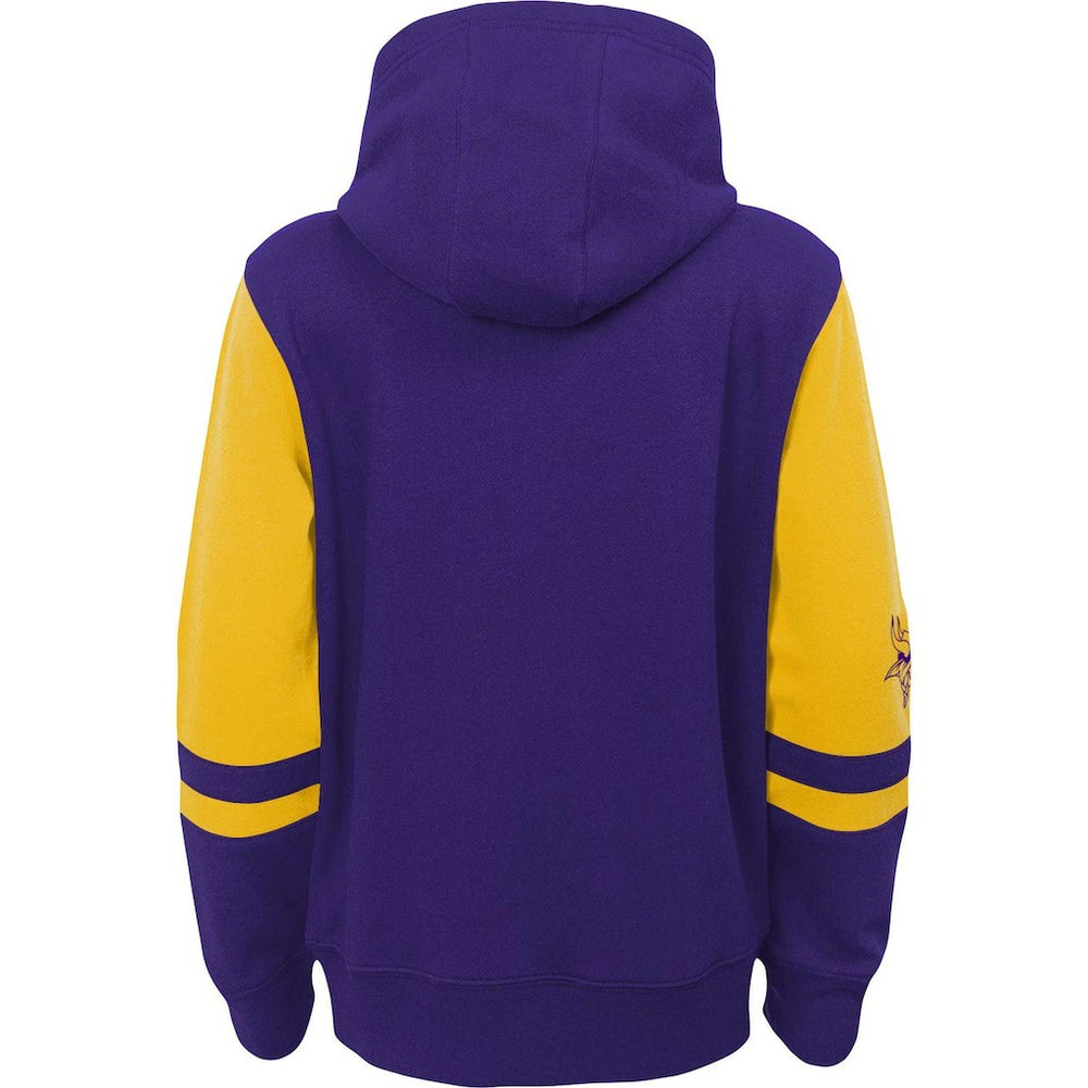 Minnesota Vikings Preschool Stadium Color Block Full-Zip Hoodie Purple