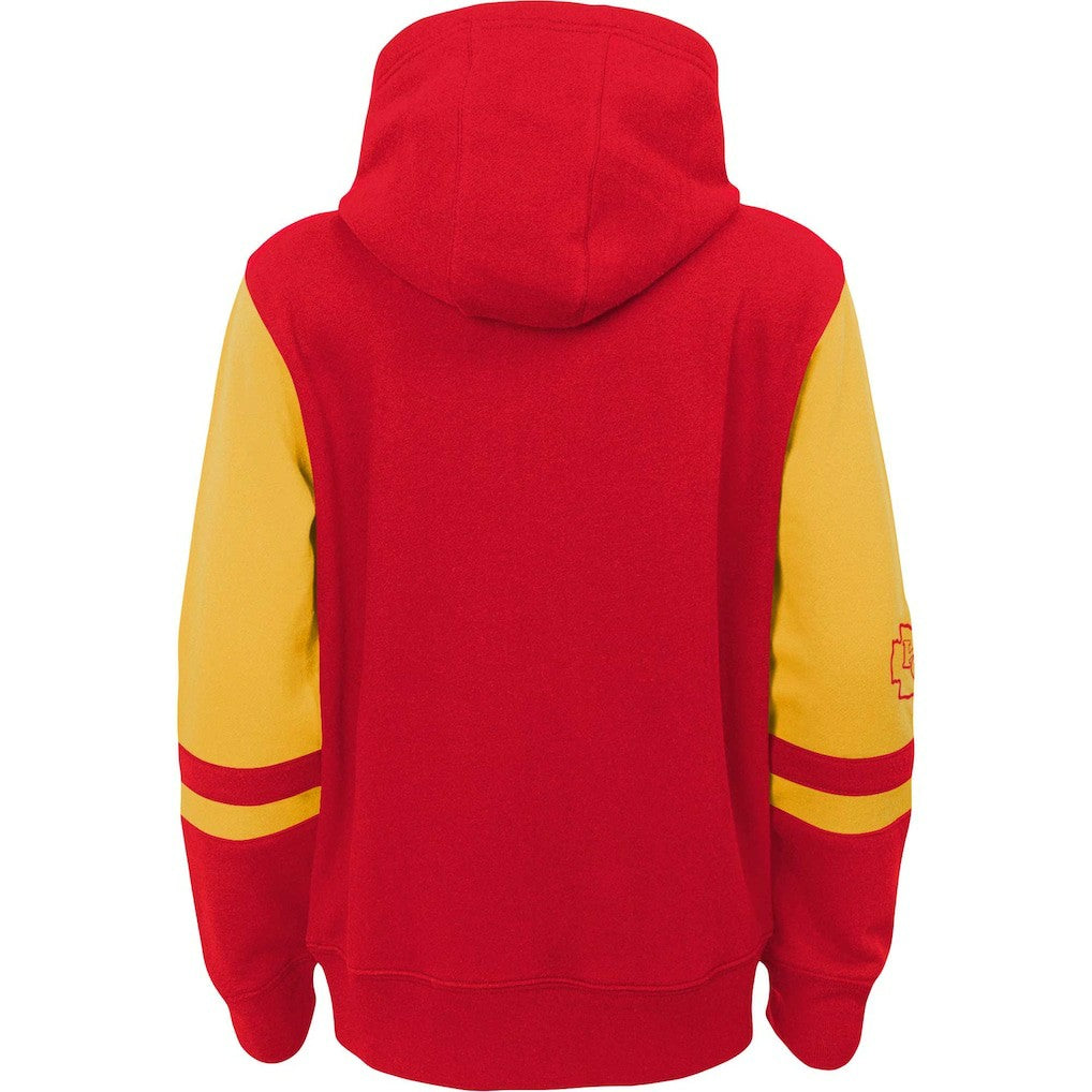 Kansas City Chiefs Youth Colorblock Full-Zip Hoodie Red