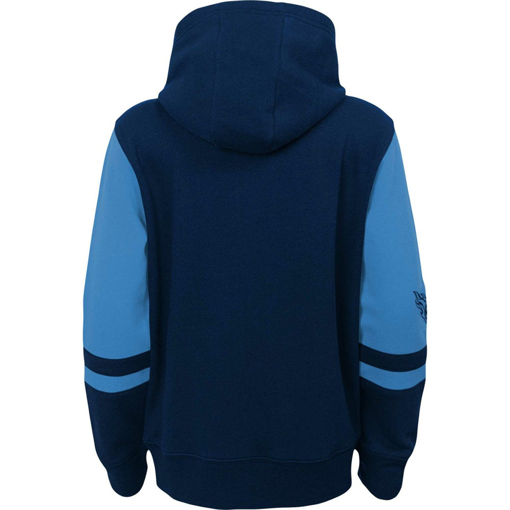 Tennessee Titans Youth Colorblock Full-Zip Hoodie Navy