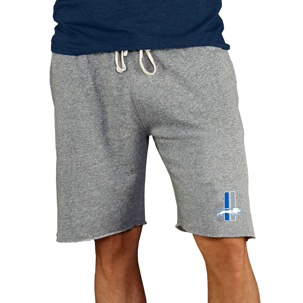 Detroit Lions Concepts Sport Throwback Logo Mainstream Terry Shorts Gray