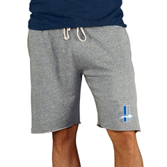 Detroit Lions Concepts Sport Throwback Logo Mainstream Terry Shorts Gray