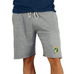 Green Bay Packers Concepts Sport Throwback Logo Mainstream Terry Shorts Gray