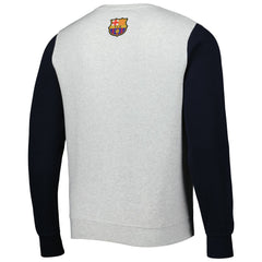 Barcelona Kangaroo Pullover Sweatshirt Gray/Navy sale