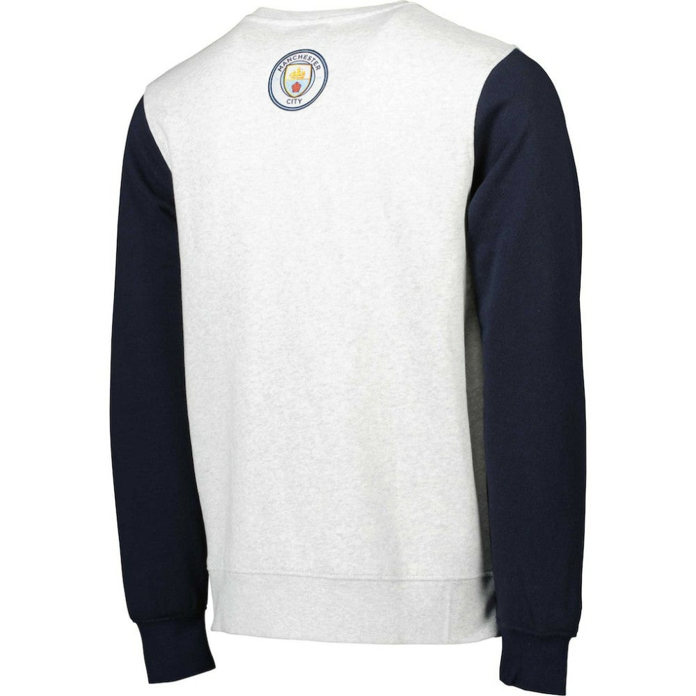 Manchester City Kangaroo Pullover Sweatshirt Gray/Navy sale