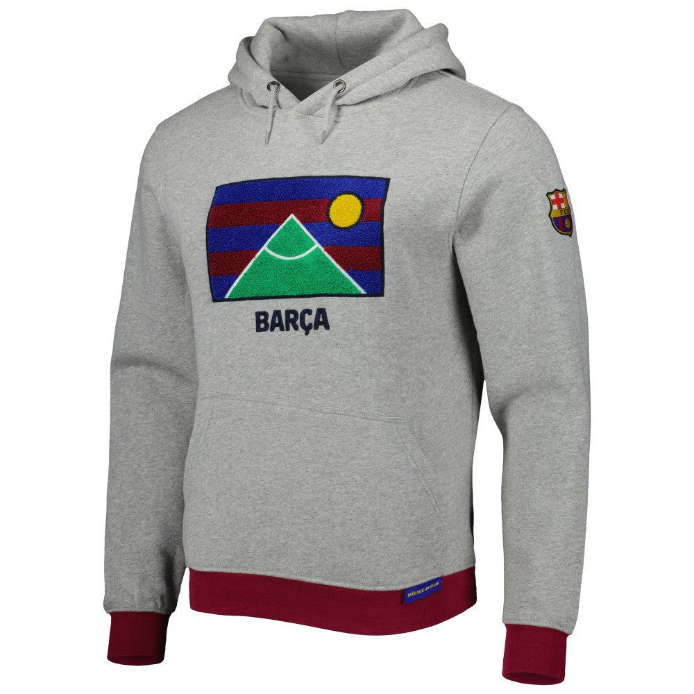 Barcelona Lifestyle Pullover Hoodie Heather Gray