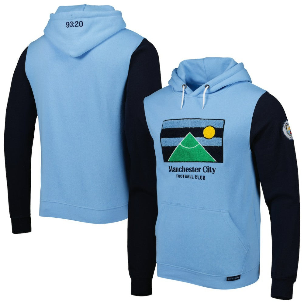 Manchester City Lifestyle Pullover Hoodie Sky Blue/Navy shop