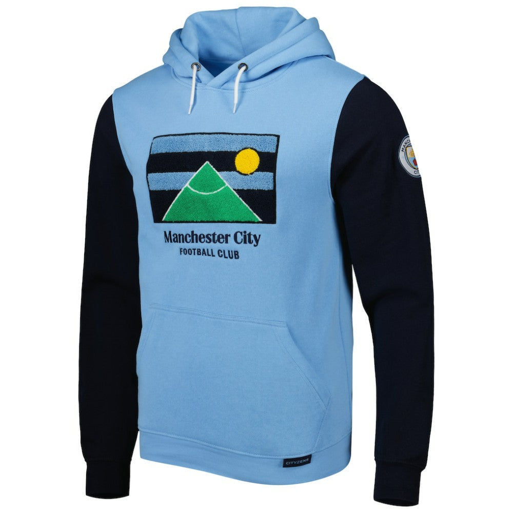 Manchester City Lifestyle Pullover Hoodie Sky Blue/Navy shop