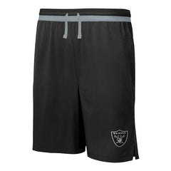 Las Vegas Raiders Cool Down Tri-Color Elastic Training Shorts Black
