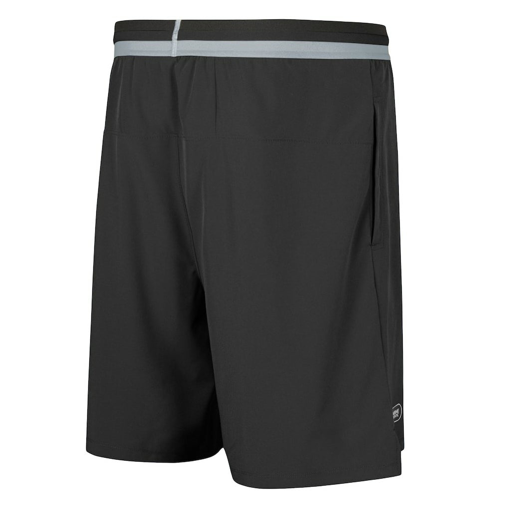 Las Vegas Raiders Cool Down Tri-Color Elastic Training Shorts Black