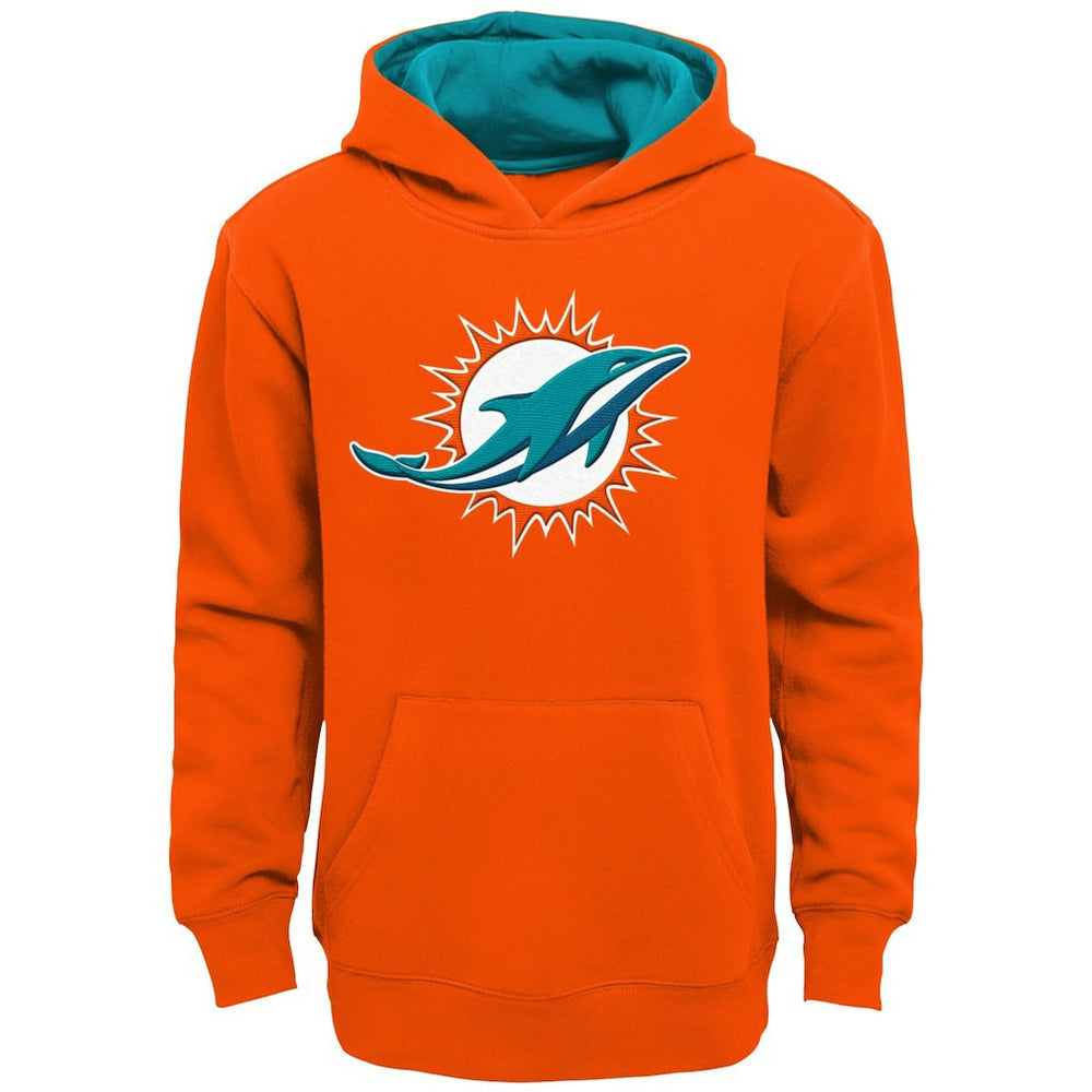 Miami Dolphins Youth Prime Pullover Hoodie Orange