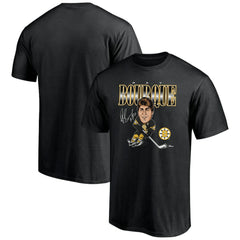 NHL Ray Bourque Boston Bruins Player Caricature T-Shirt - Black