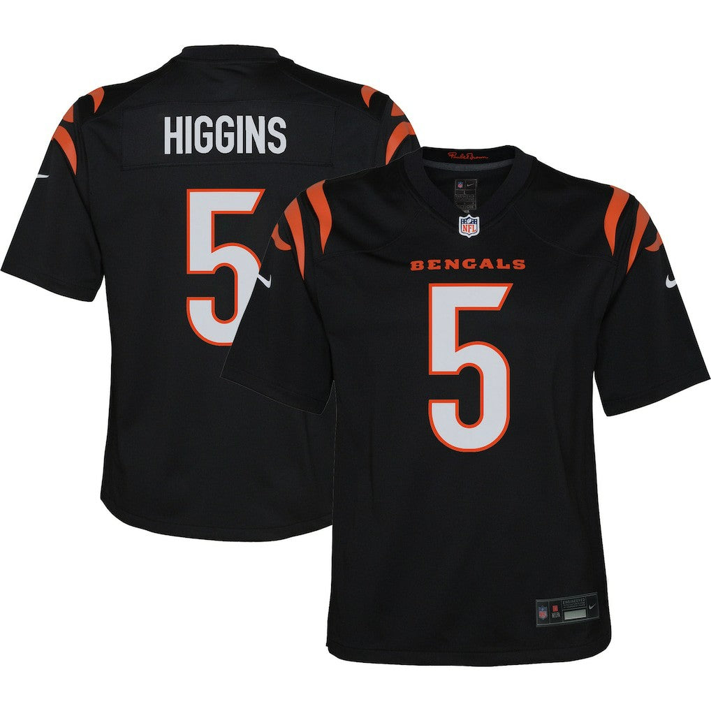 Tee Higgins Cincinnati Bengals Youth Game Jersey Black