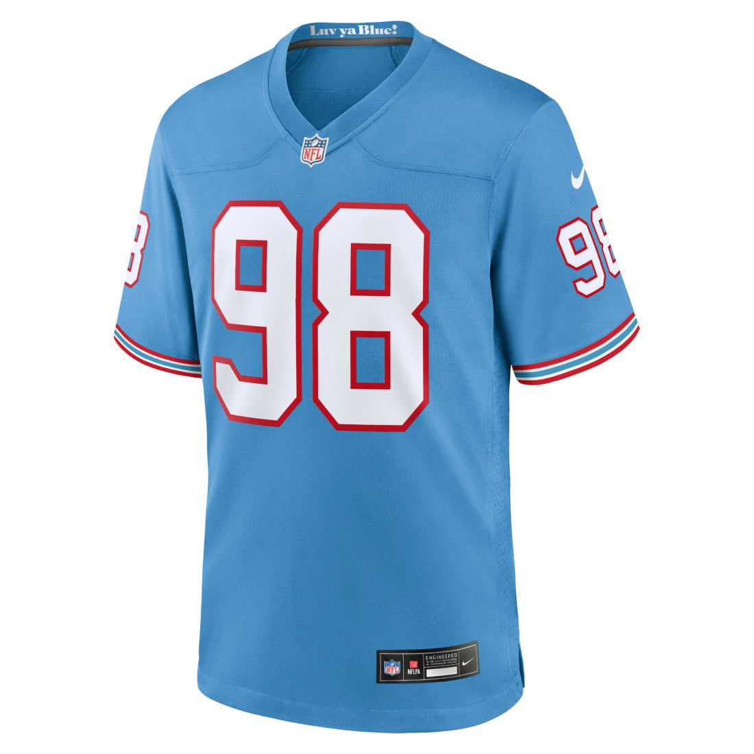 Jeffery Simmons Tennessee Titans Youth Game Jersey Light Blue