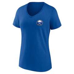 NHL Buffalo Sabres Women's Territorial V-Neck T-Shirt - Royal