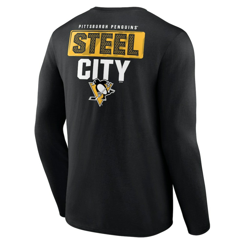 NHL Pittsburgh Penguins Territorial Long Sleeve T-Shirt - Black