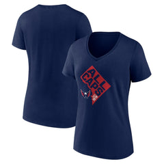 NHL Washington Capitals Women's Shout Out V-Neck T-Shirt - Navy
