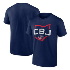 NHL Columbus Blue Jackets Represent T-Shirt - Navy