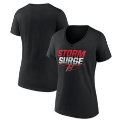 NHL Carolina Hurricanes Women's Represent V-Neck T-Shirt - Black