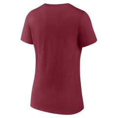 NHL Colorado Avalanche Women's Represent V-Neck T-Shirt - Burgundy