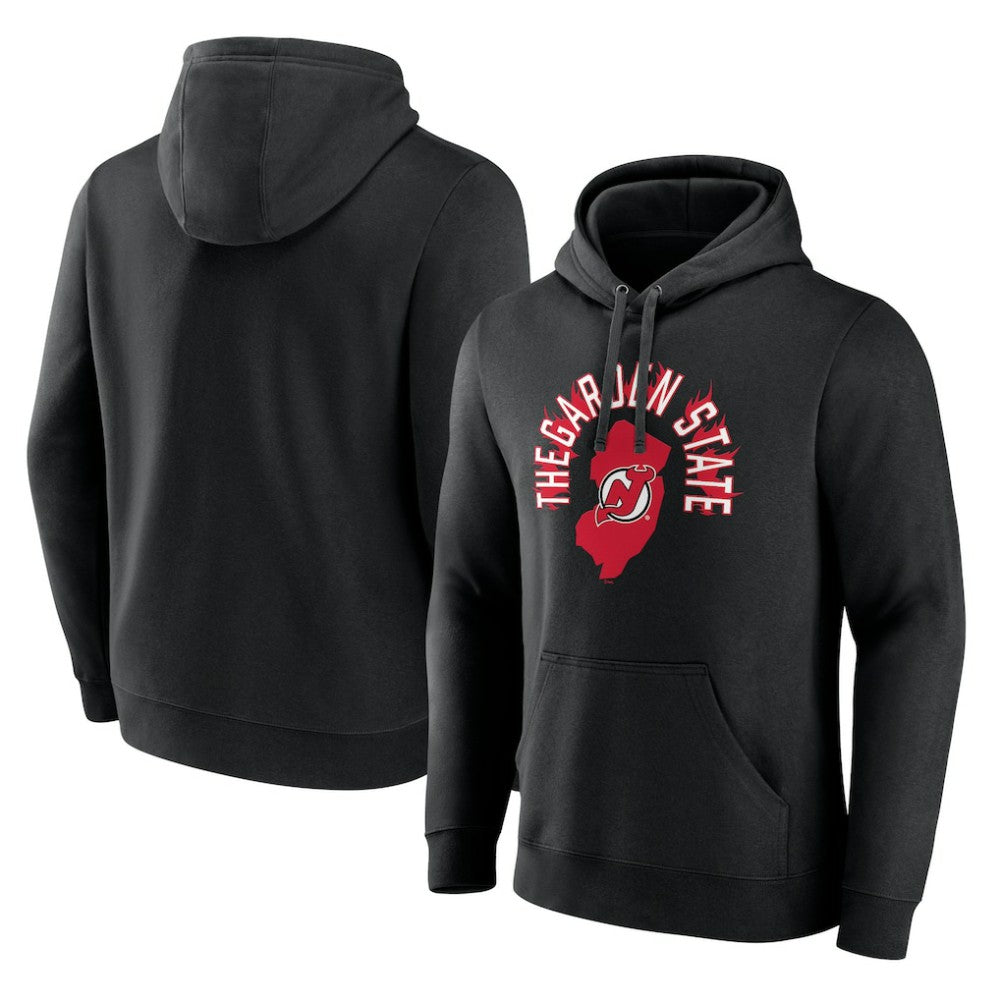 NHL New Jersey Devils Represent Pullover Hoodie - Black