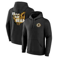 NHL Boston Bruins Territorial Pullover Hoodie - Black