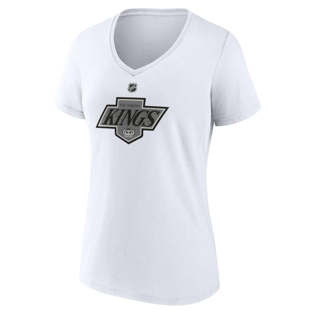 NHL Los Angeles Kings Women's Alternate Logo V-Neck T-Shirt - White