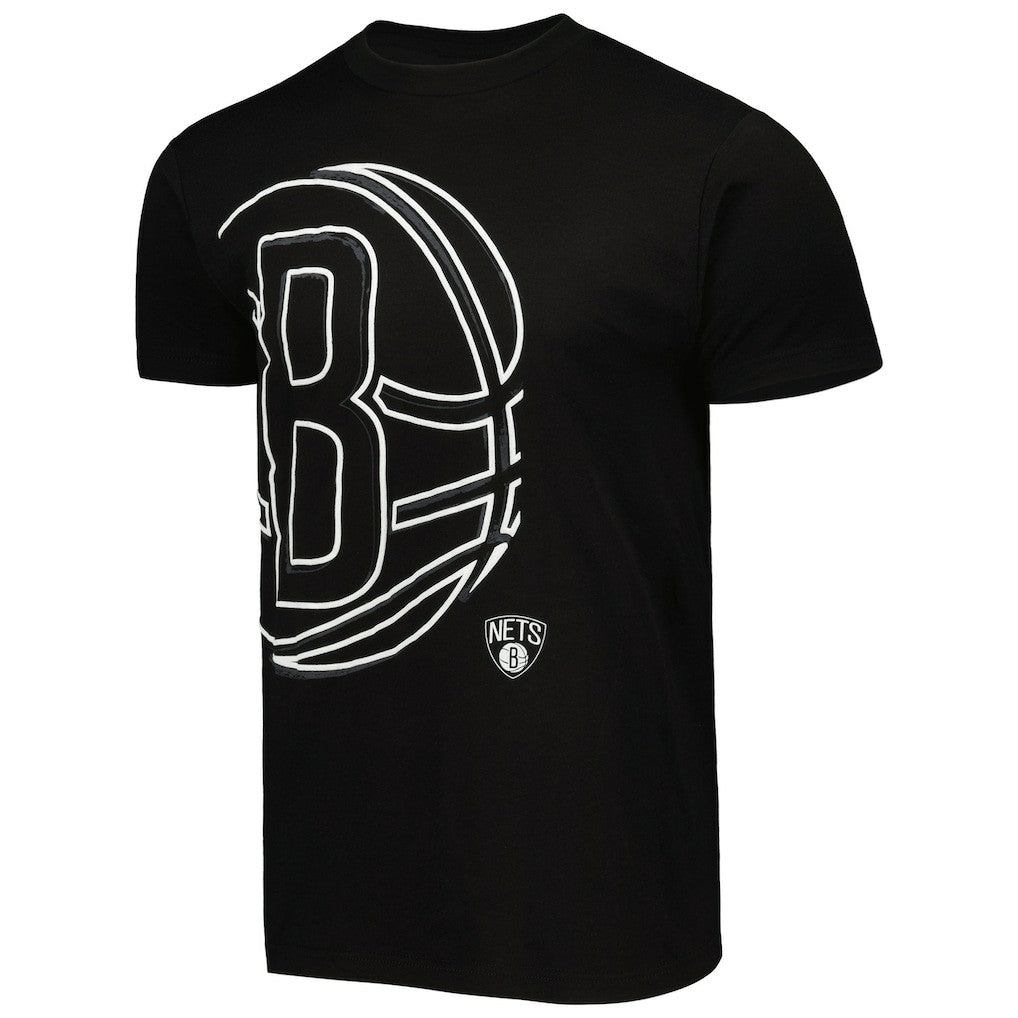 Brooklyn Nets Stadium Essentials Unisex Element Logo Pop T-Shirt Black