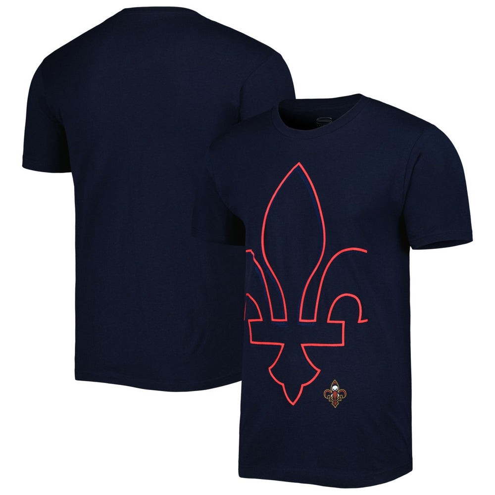 New Orleans Pelicans Stadium Essentials Unisex Element Logo Pop T-Shirt Navy