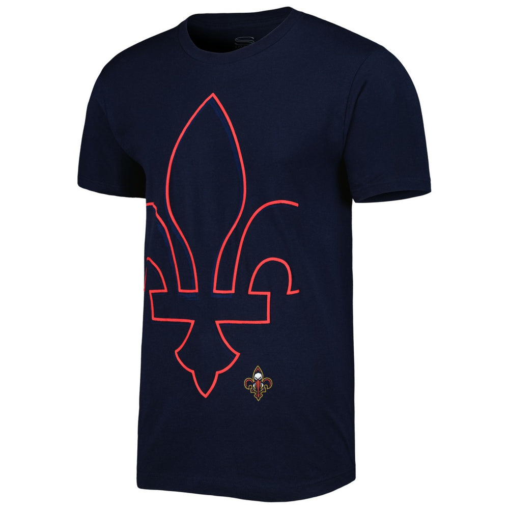 New Orleans Pelicans Stadium Essentials Unisex Element Logo Pop T-Shirt Navy