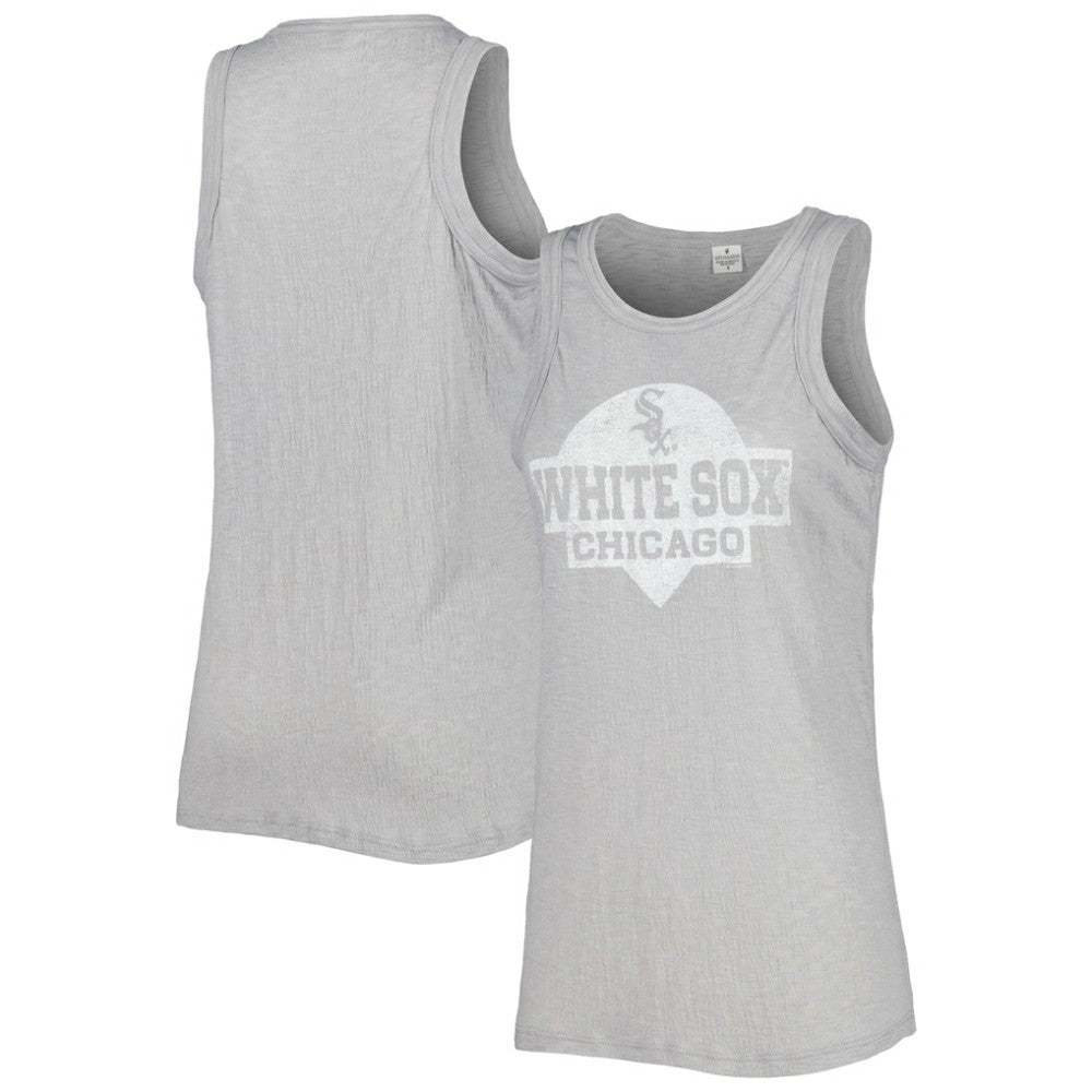 Chicago White Sox Soft as a Grape Women's Tri-Blend Tank Top - Gray Tanks