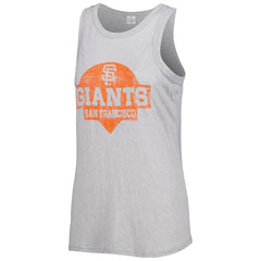 San Francisco Giants Soft as a Grape Women's Tri-Blend Tank Top - Gray Tanks
