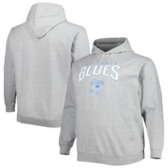 NHL St. Louis Blues Fanatics Special Edition 2.0 Big & Tall Wordmark Pullover Hoodie - Heather Gray