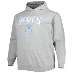 NHL St. Louis Blues Fanatics Special Edition 2.0 Big & Tall Wordmark Pullover Hoodie - Heather Gray