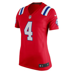 NFL Bailey Zappe New England Patriots Women's Team Game Jersey - Red