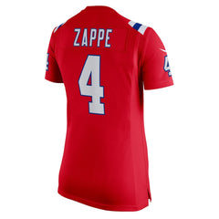 NFL Bailey Zappe New England Patriots Women's Team Game Jersey - Red