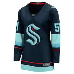 NHL Shane Wright Seattle Kraken Fanatics Women's Home Breakaway Jersey - Deep Sea Blue