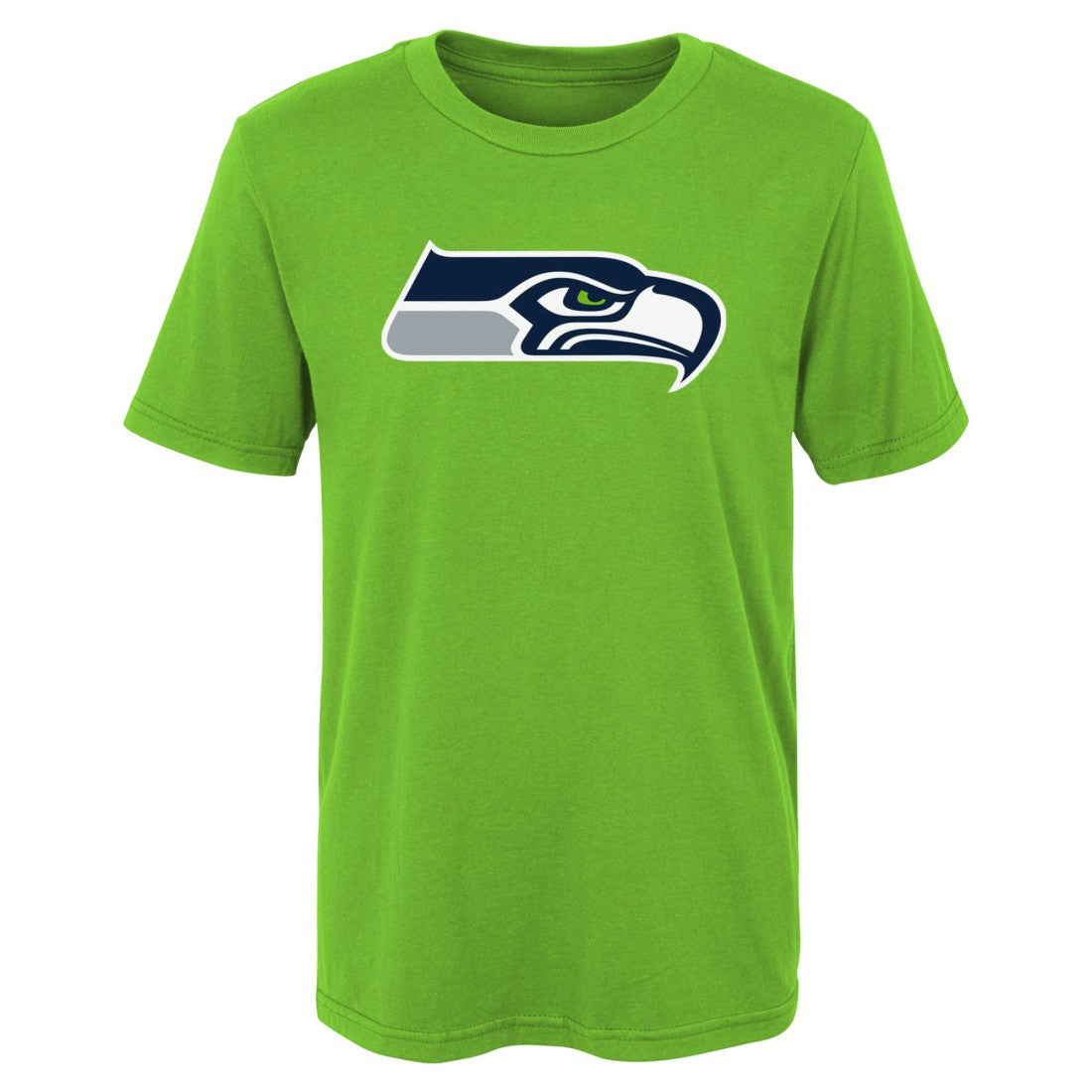 Seattle Seahawks Preschool Primary Logo T-Shirt Neon Green