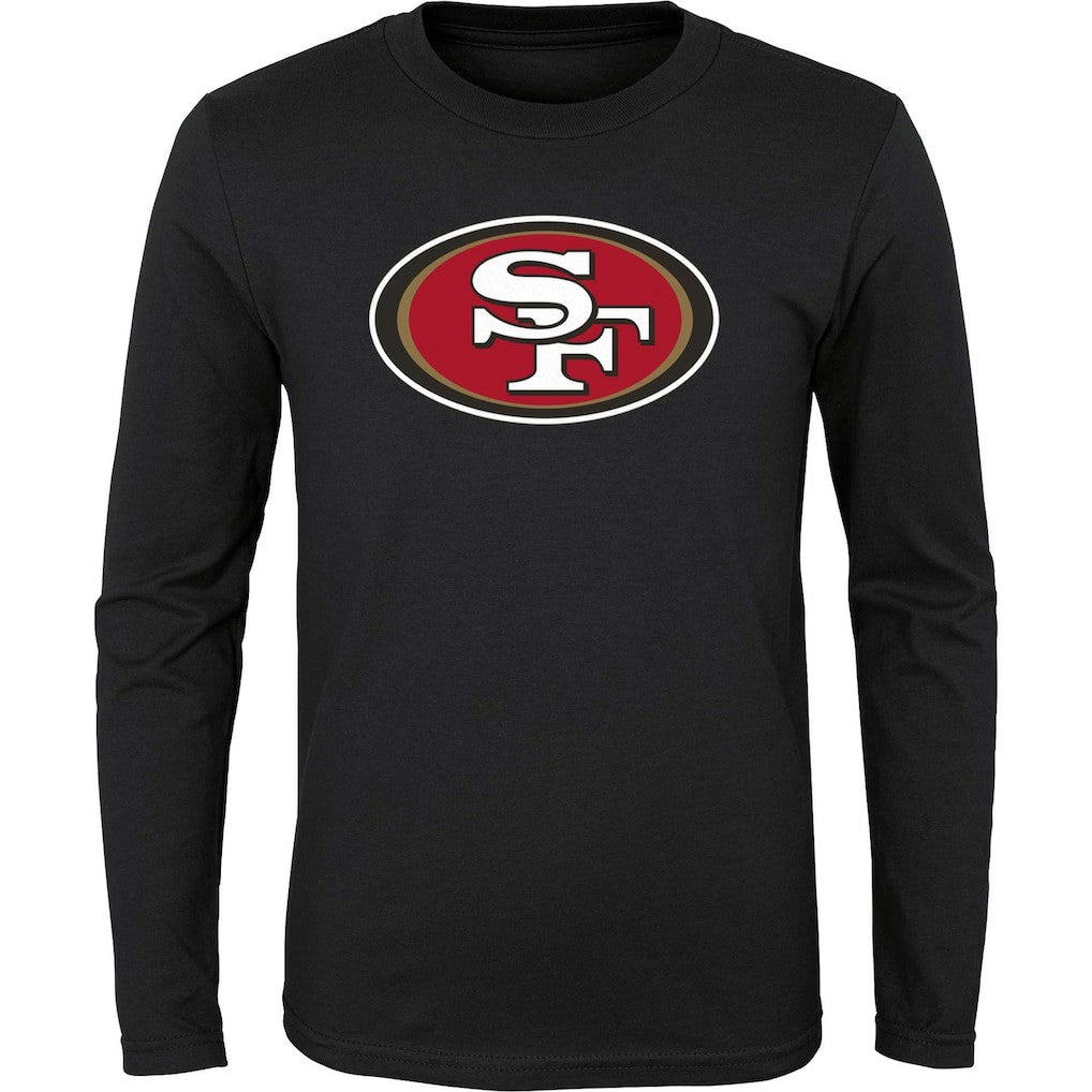 San Francisco 49ers Youth Primary Logo Long Sleeve T-Shirt Black