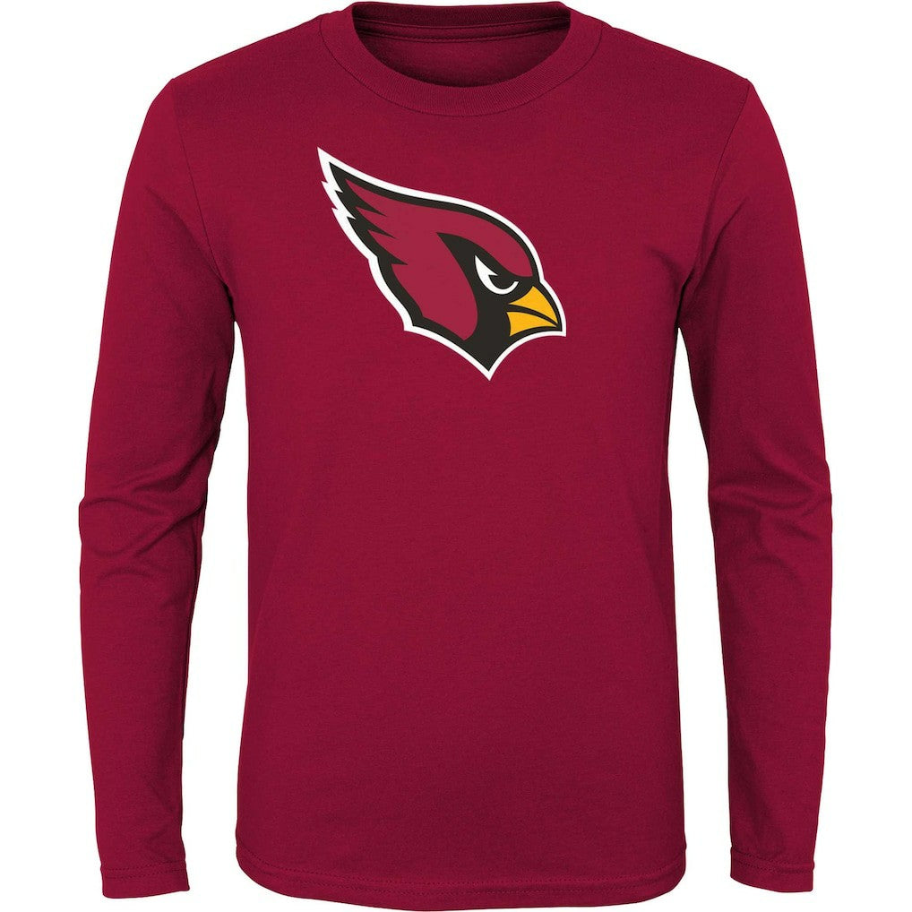 Arizona Cardinals Youth Primary Logo Long Sleeve T-Shirt Cardinal