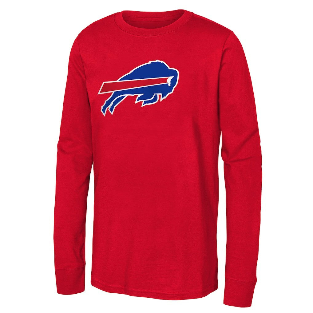 Buffalo Bills Youth Primary Logo Long Sleeve T-Shirt Red
