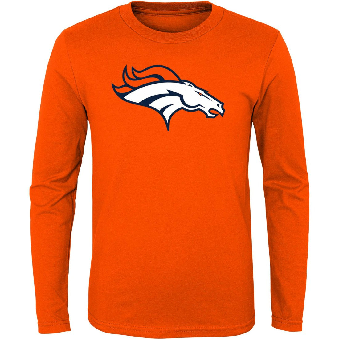 Denver Broncos Youth Primary Logo Long Sleeve T-Shirt Orange